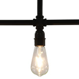 Ceiling Lamp Black 3 X E27 Bulbs