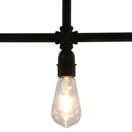 Ceiling Lamp Black 3 X E27 Bulbs