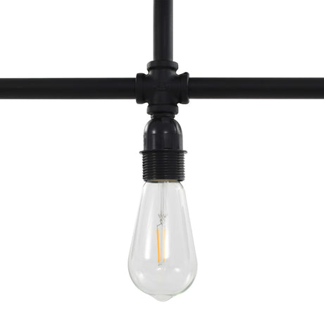 Ceiling Lamp Black 3 X E27 Bulbs