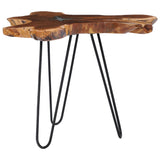 Coffee Table 70X45 Cm Solid Teak Wood And Polyresin