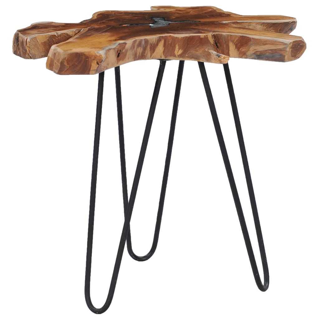 Coffee Table 70X45 Cm Solid Teak Wood And Polyresin