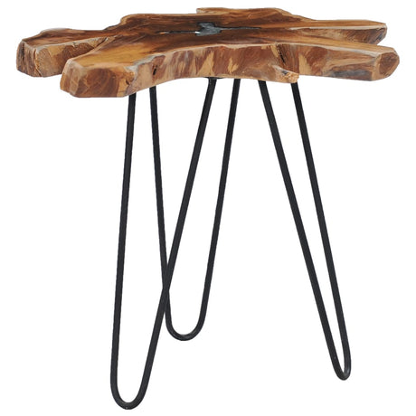 Coffee Table 70X45 Cm Solid Teak Wood And Polyresin