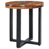 Coffee Table 40X45 Cm Solid Teak Wood And Polyresin