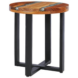 Coffee Table 40X45 Cm Solid Teak Wood And Polyresin