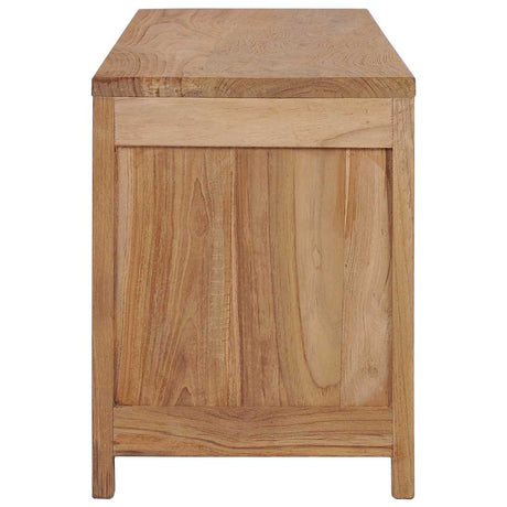 Tv Cabinet 115X30X40 Cm Solid Teak Wood