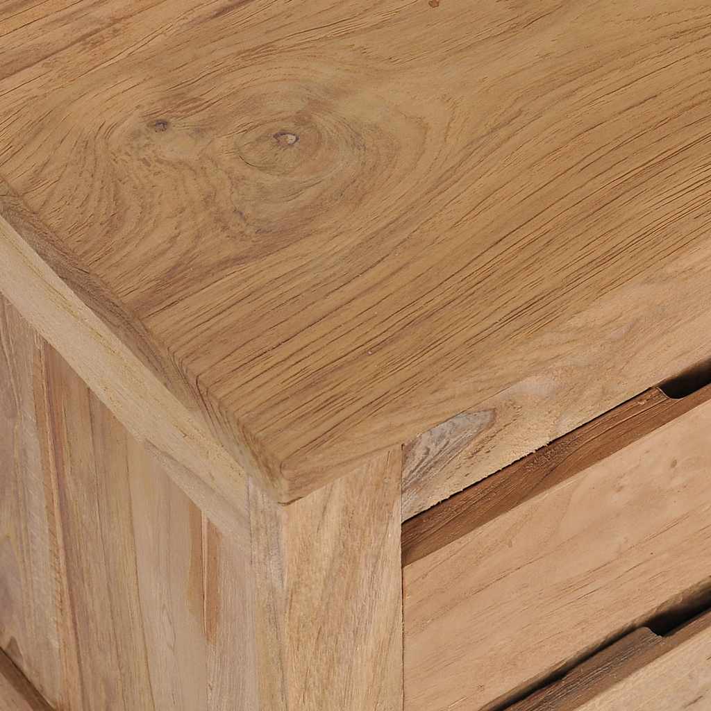 Tv Cabinet 115X30X40 Cm Solid Teak Wood