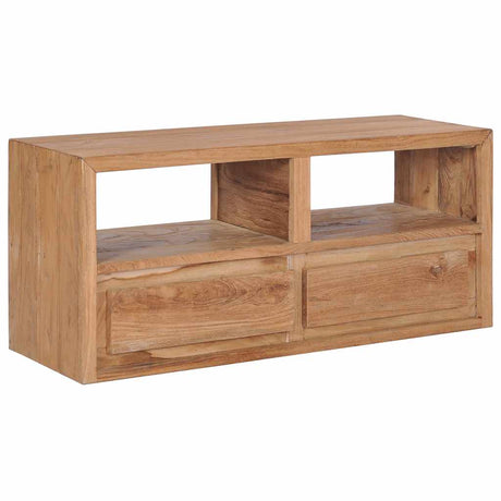 Tv Cabinet 90X30X40 Cm Solid Teak Wood