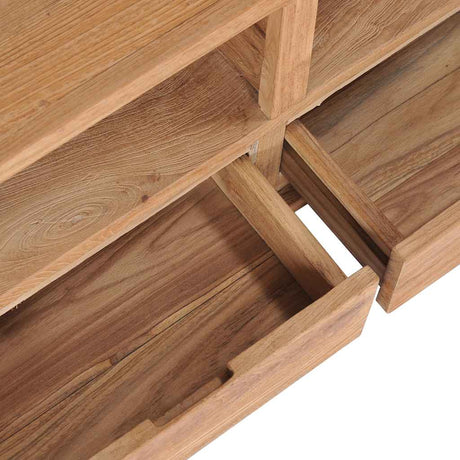 Tv Cabinet 90X30X40 Cm Solid Teak Wood