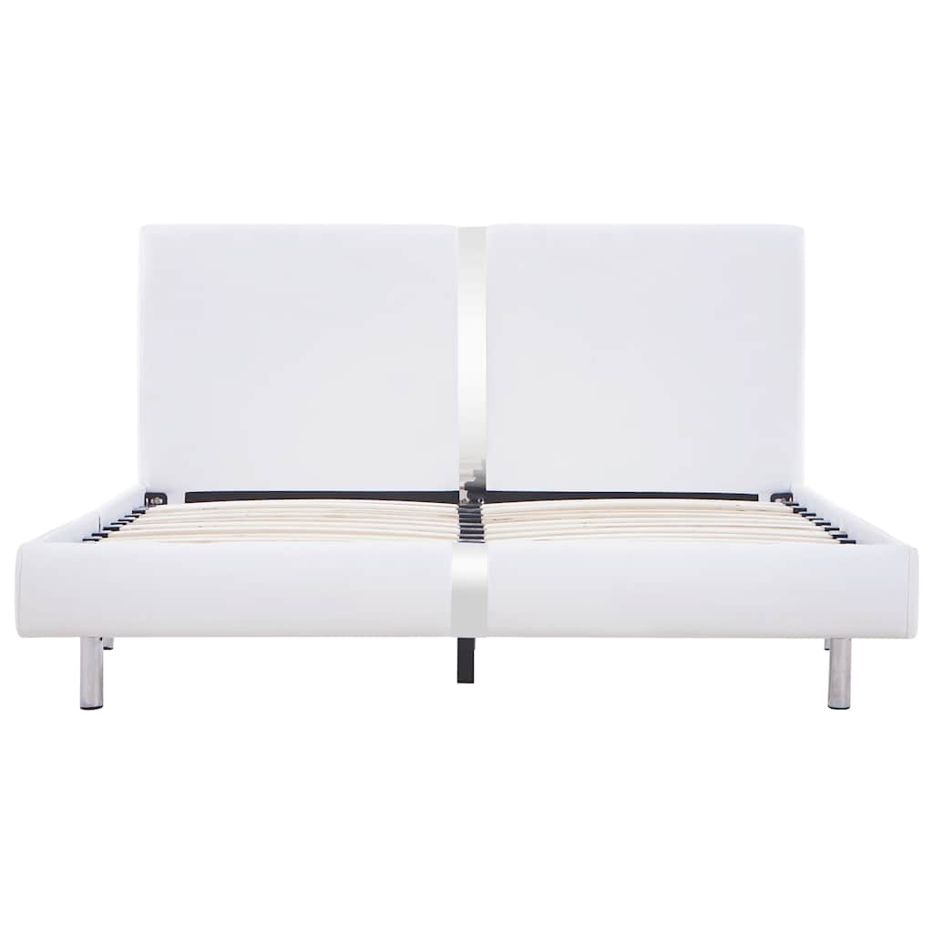 Bed Frame Without Mattress Faux Leather 135X190 Cm Double