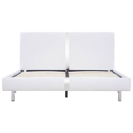 Bed Frame Without Mattress Faux Leather 135X190 Cm Double