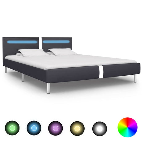 Bed Frame With Led Without Mattress 135X190 Cm Double