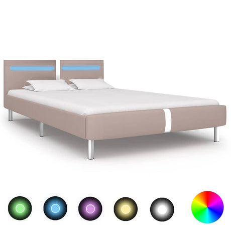 Bed Frame With Led Without Mattress 135X190 Cm Double
