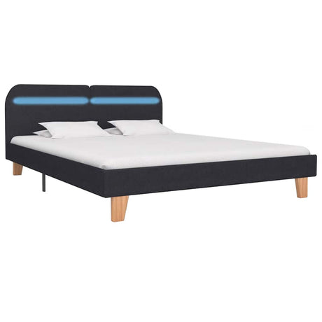 Bed Frame With Led Without Mattress Fabric 150X200 Cm King Size