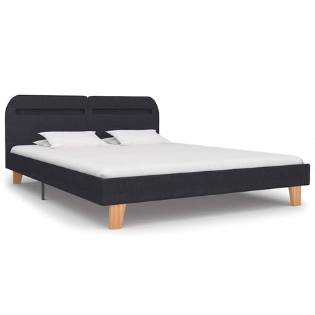 Bed Frame With Led Without Mattress Fabric 150X200 Cm King Size