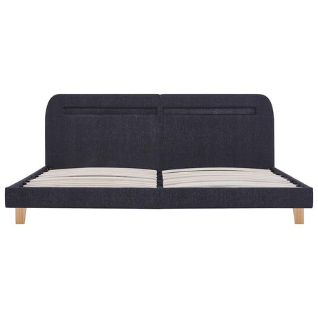 Bed Frame With Led Without Mattress Fabric 150X200 Cm King Size