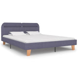 Bed Frame With Led Without Mattress Fabric 150X200 Cm King Size