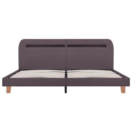 Bed Frame With Led Without Mattress Fabric 150X200 Cm King Size