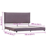 Bed Frame Without Mattress Fabric 150X200 Cm King Size