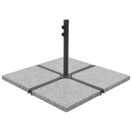 Umbrella Weight Plates 4 Pcs Grey Granite Triangular
