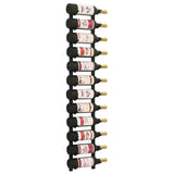 Wall Mounted Wine Rack For 12 Bottles Iron