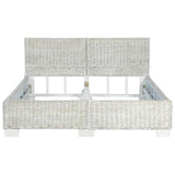 Bed Frame Without Mattress Natural Rattan