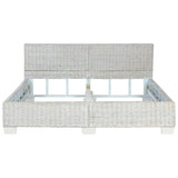 Bed Frame Without Mattress Natural Rattan