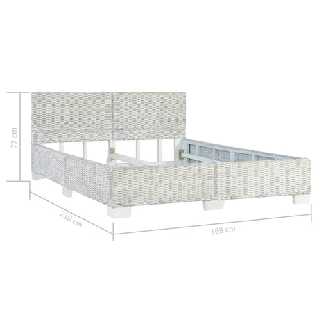 Bed Frame Without Mattress Natural Rattan