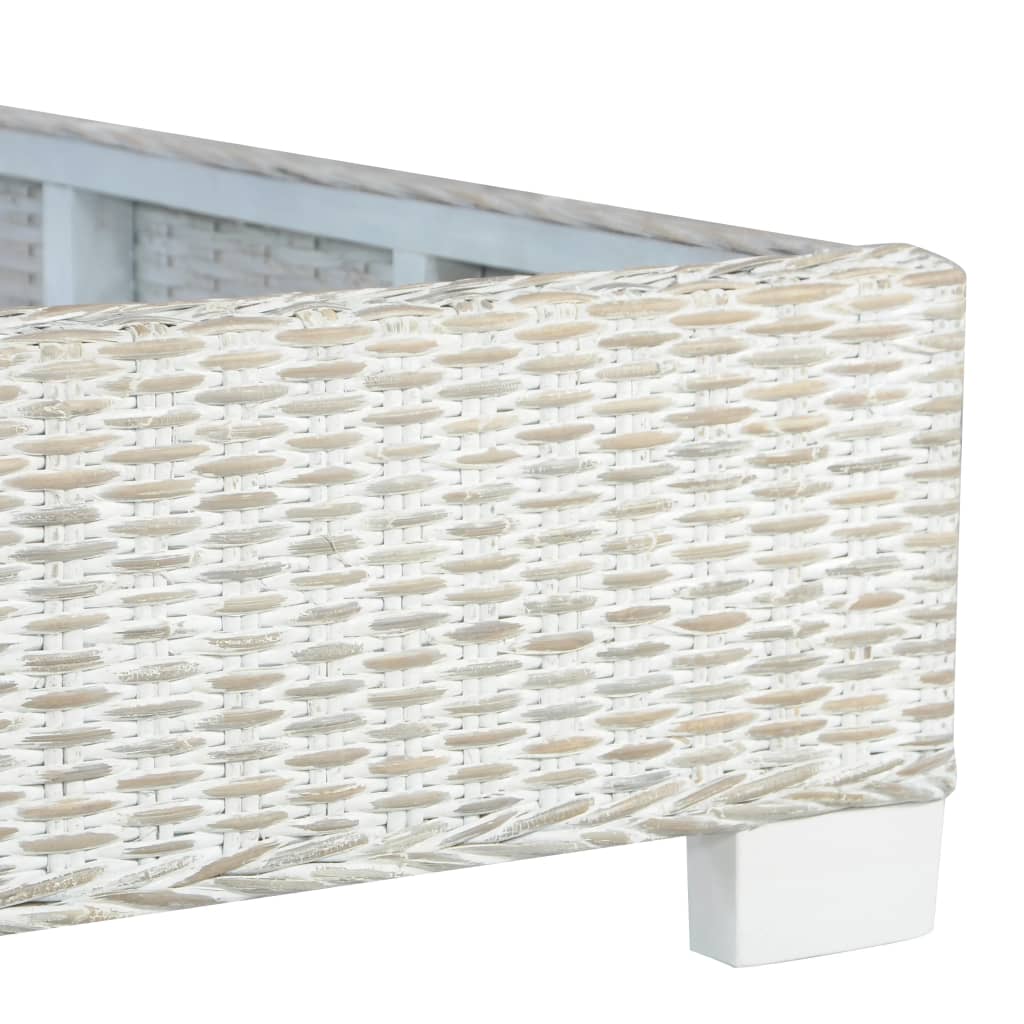 Bed Frame Without Mattress Natural Rattan Super King