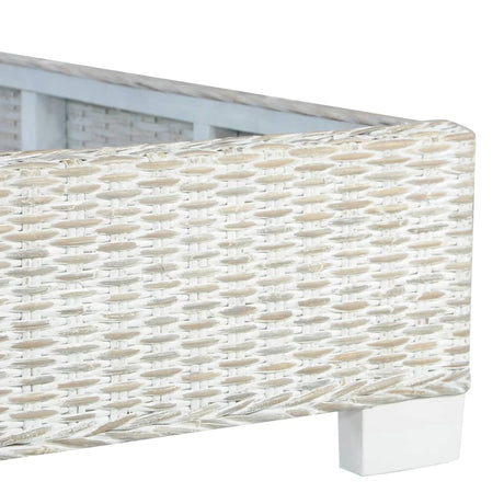 Bed Frame Without Mattress Natural Rattan Super King