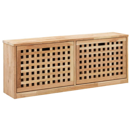 Shoe Storage Cabinet 55X20X Solid Walnut Wood
