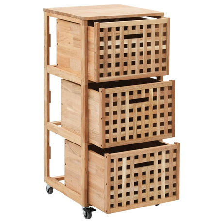 Bathroom Cabinet 41X41X91 Cm Solid Walnut Wood