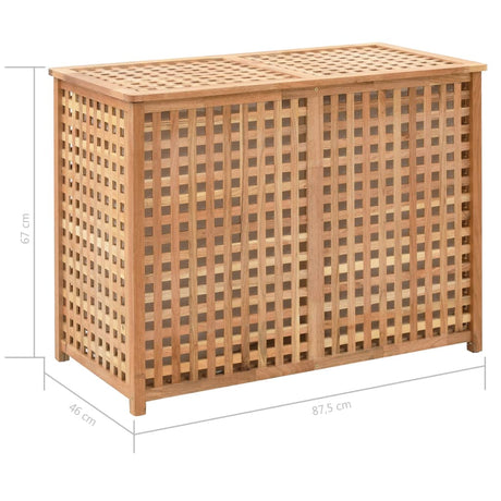 Laundry Bin Solid Walnut Wood