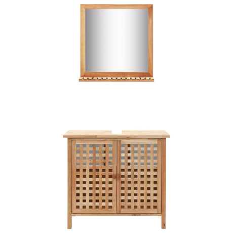 Sink Cabinet With Mirror Solid Walnut Wood
