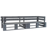 Garden 2-Seater Pallet Sofa Wood