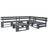 4 Piece Garden Pallet Lounge Set Natural Wood