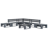 6 Piece Garden Pallet Lounge Set Wood