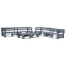 6 Piece Garden Pallets Lounge Set Wood