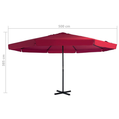 Garden Parasol With Portable Base