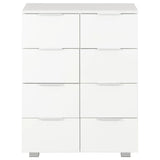 Sideboard High Gloss White 60x35x80 cm Engineered Wood