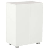 Sideboard High Gloss White 60x35x80 cm Engineered Wood