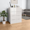 Sideboard High Gloss 60X35X80 Cm Engineered Wood
