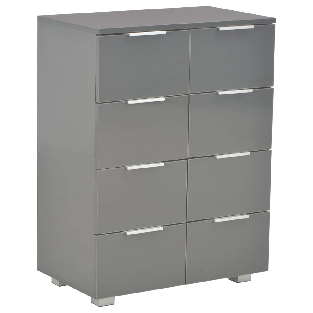 Sideboard High Gloss 60X35X80 Cm Engineered Wood