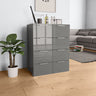 Sideboard High Gloss 60X35X80 Cm Engineered Wood