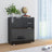 Sideboard High Gloss 71X35X80 Cm Engineered Wood