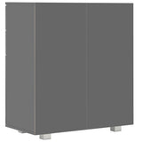 Sideboard High Gloss 71X35X80 Cm Engineered Wood