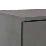 Sideboard High Gloss 71X35X80 Cm Engineered Wood