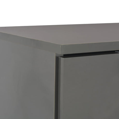 Sideboard High Gloss 71X35X80 Cm Engineered Wood