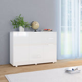 Sideboard High Gloss 107X35X80.5 Cm