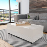 Coffee Table High Gloss Engineered Wood
