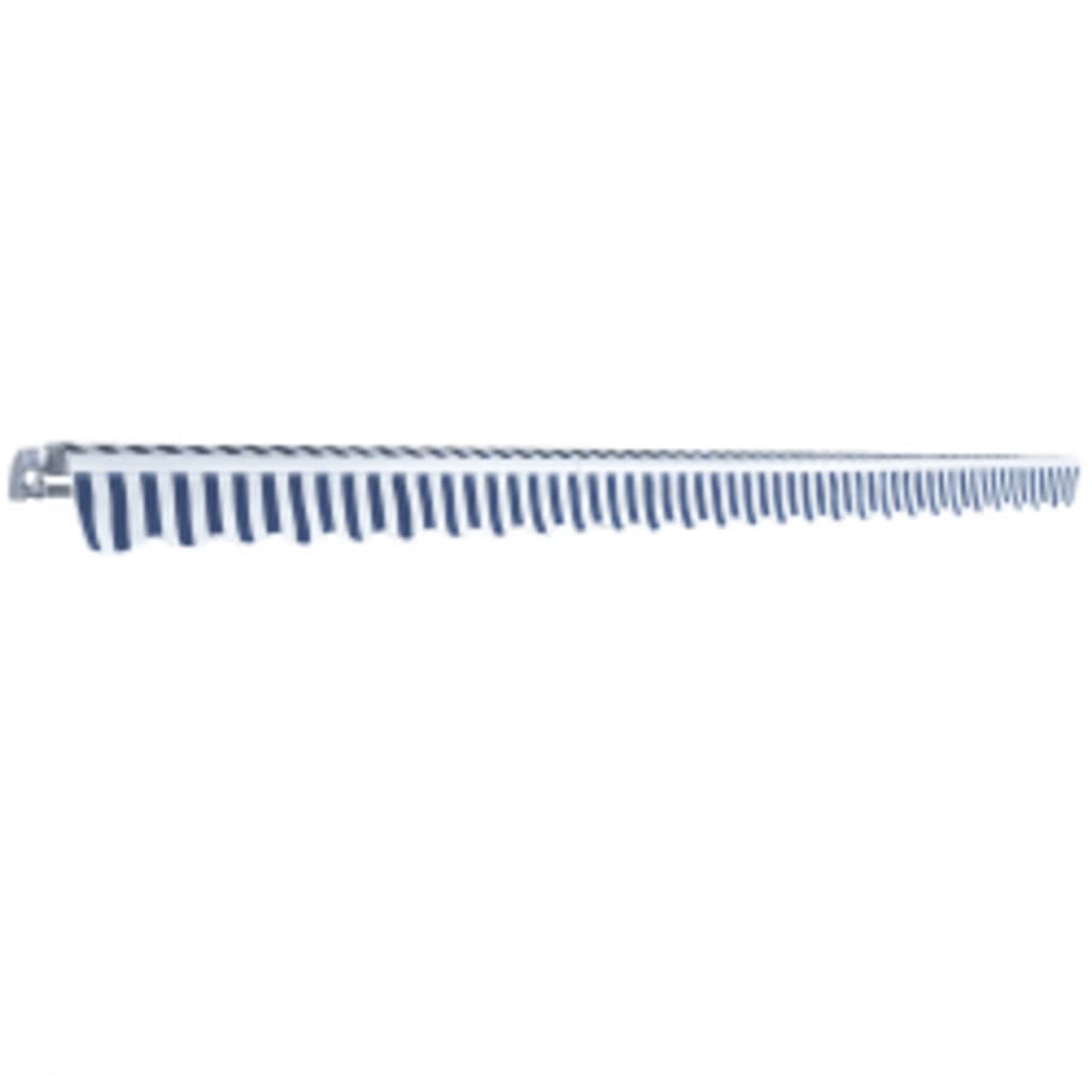Folding Awning Manual Operated 600 Cm Blue/White